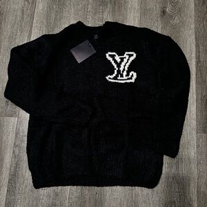 Black Sweater with White Logo